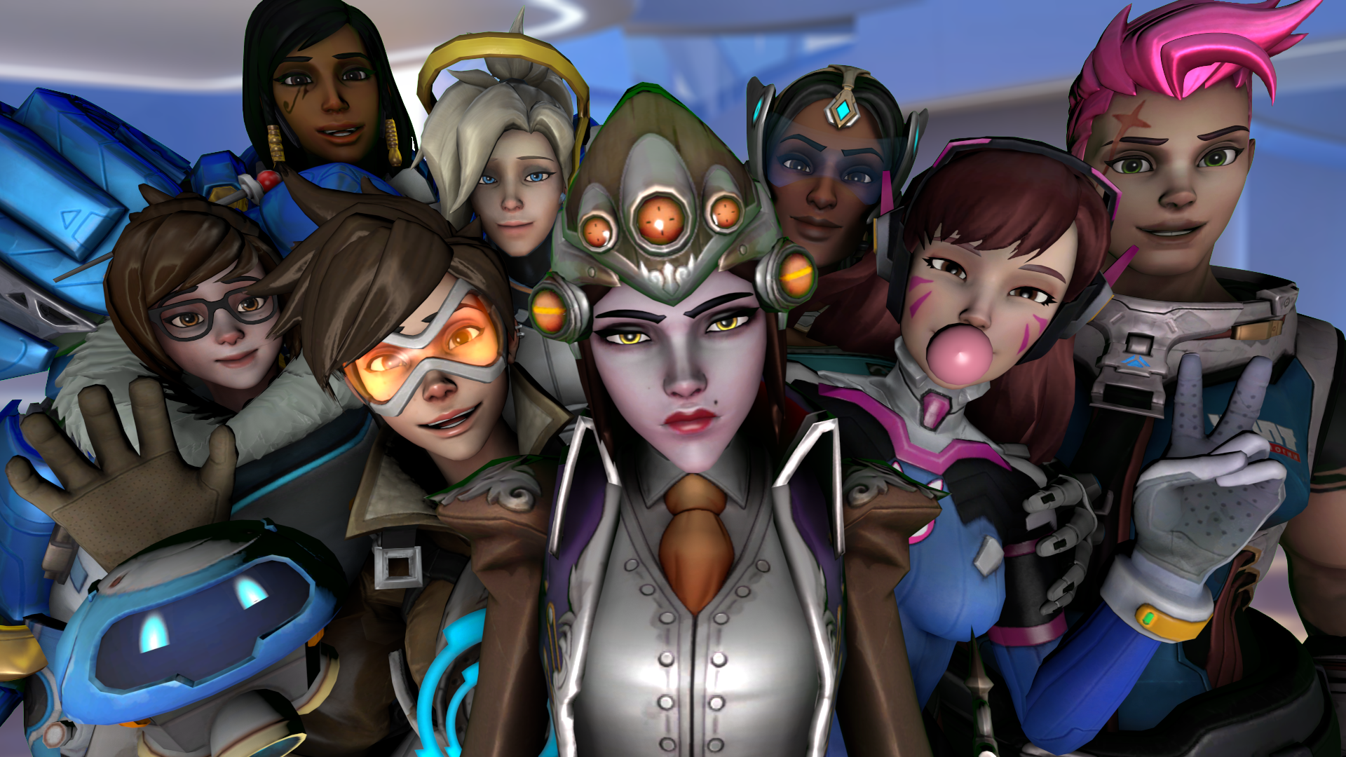 Overwatch personagens femininas 