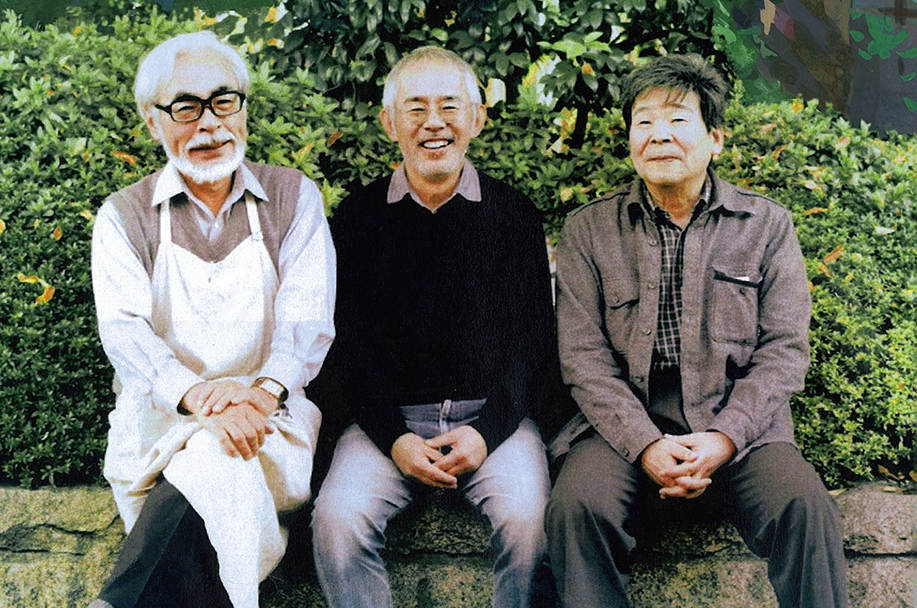 Hayao Miyazaki, Toshio Suzuki e Isao Takahata