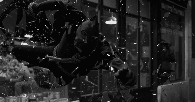 Angela Abar como Justiça Encapuzada em cena do sexto episódio de Watchmen