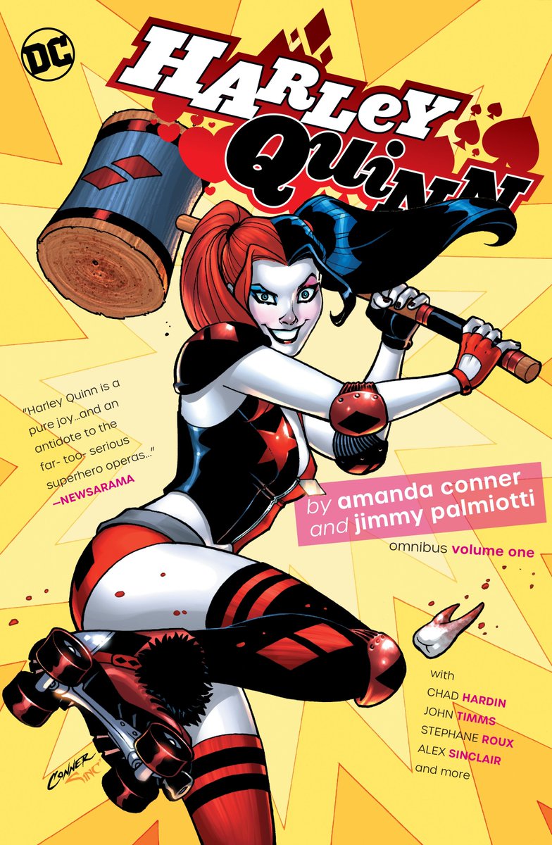 Amanda Conner e Jimmy Palmiotti escreveram 64 edições de Arlequina. 