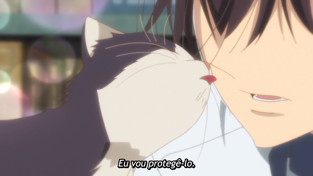 Subaru e Haru em cena de “My Roommate is a Cat”. 