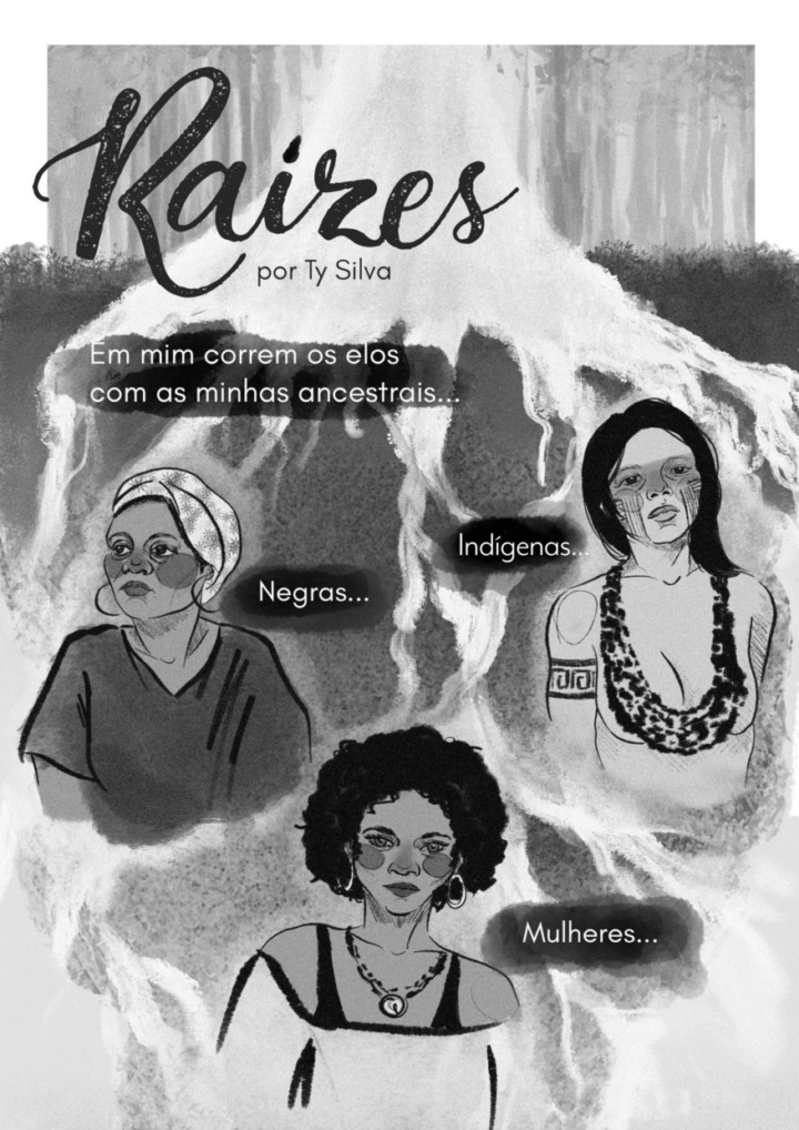 A história sobre sua ancestralidade publicada no livro "Mulheres & Quadrinhos" (Skript) é um dos trabalhos mais queridos por Ty Silva.