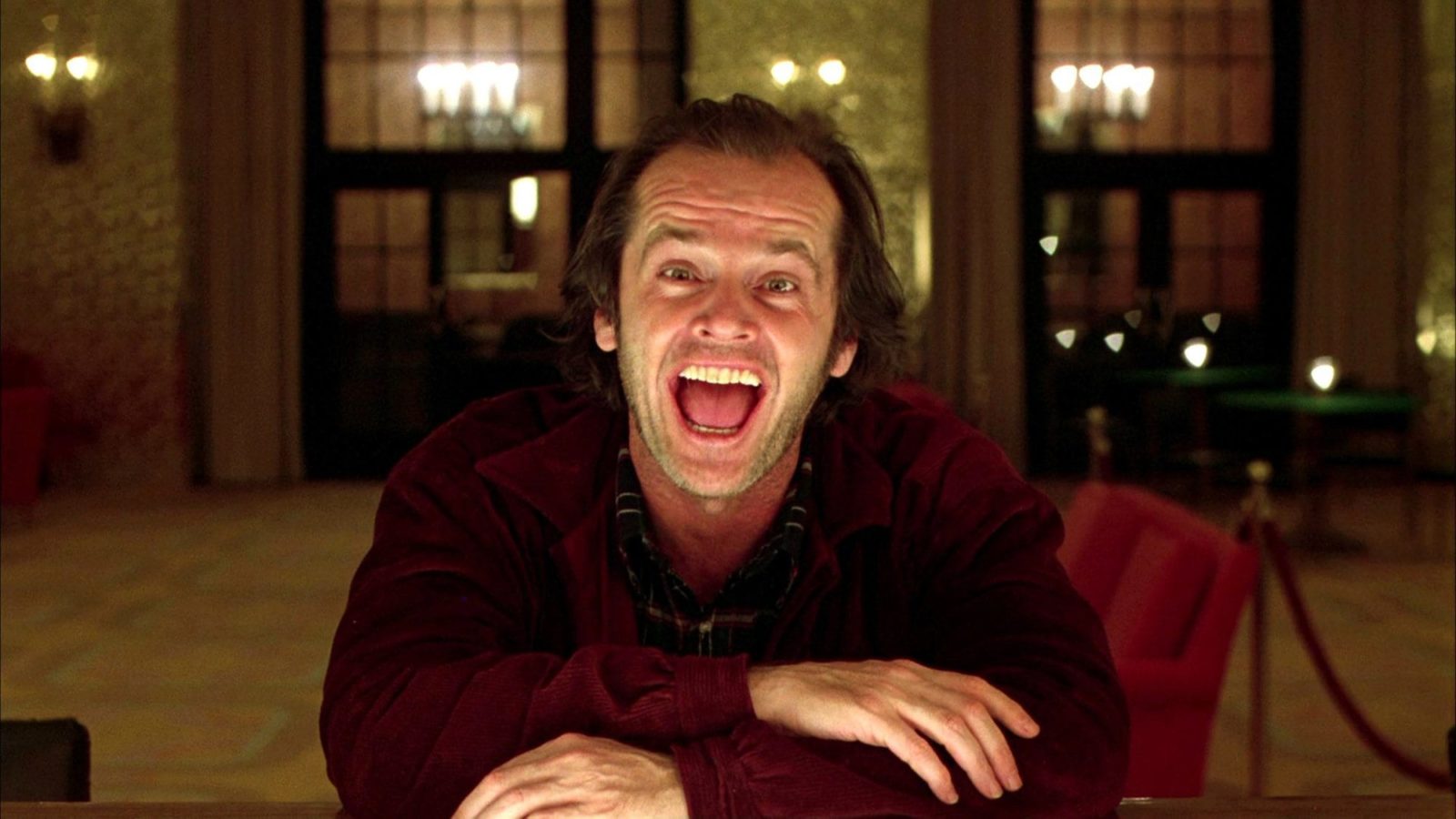 Jack Nicholson como Jack Torrance em "O Iluminado"