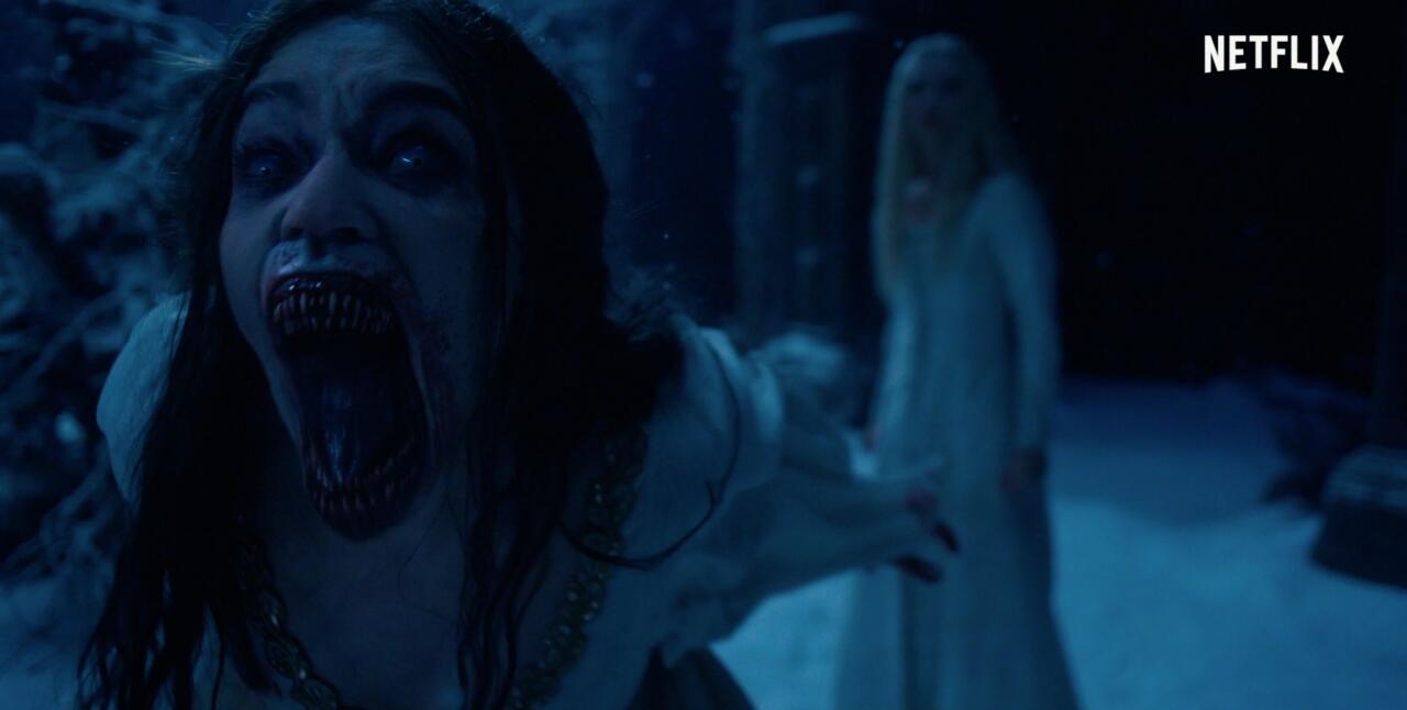 Agnes Born (A Bruxa) e Ciri (Freya Allan) na segunda temporada de The Witcher