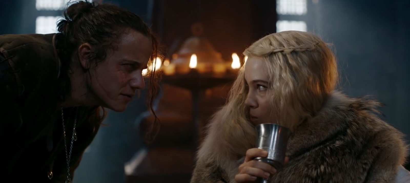 Eskel (Basil Eindenbenz) e Ciri (Freya Allan) na nova temporada de The Witcher