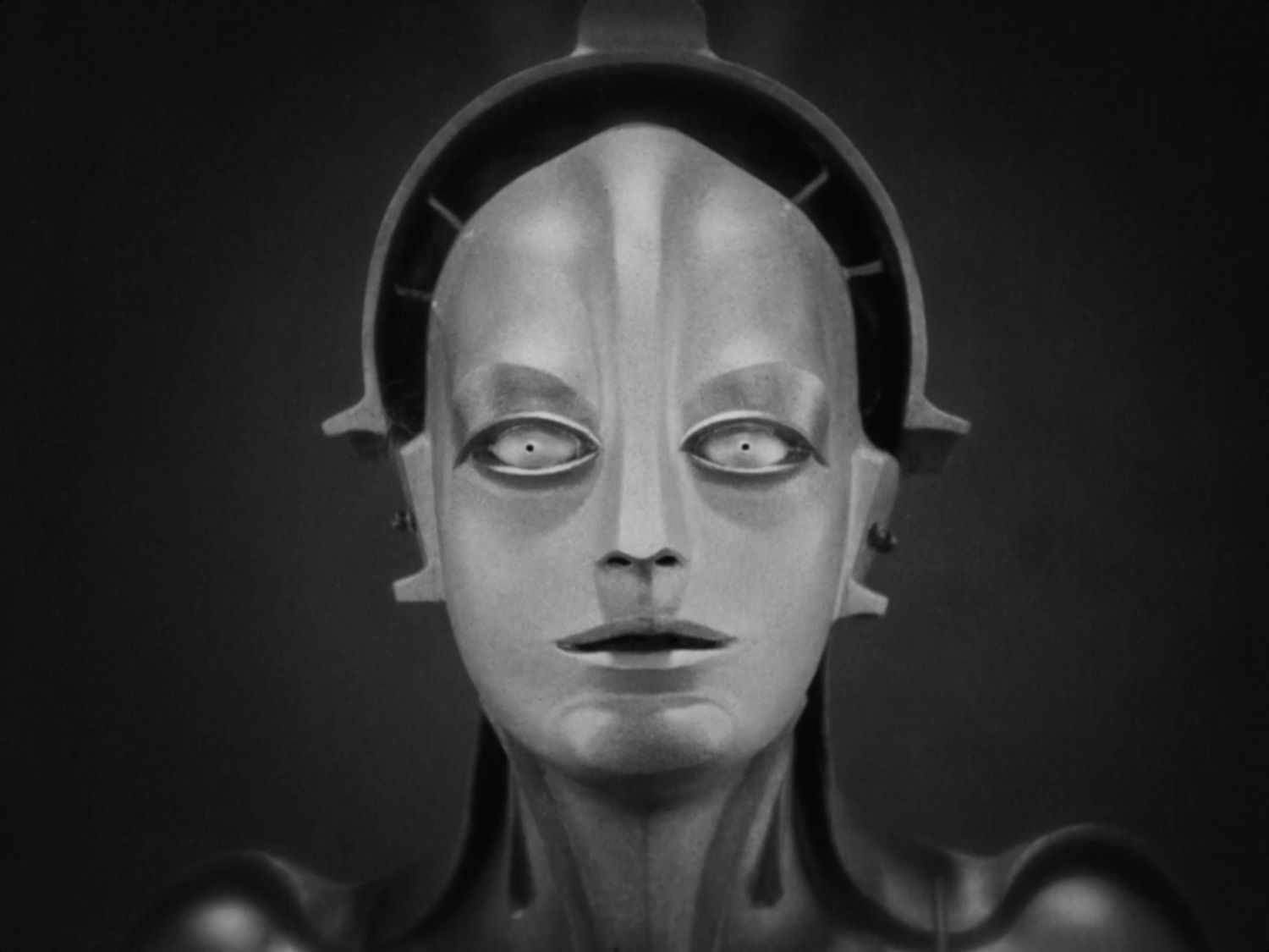 O robô em Metrópolis, filme de Fritz Lang.