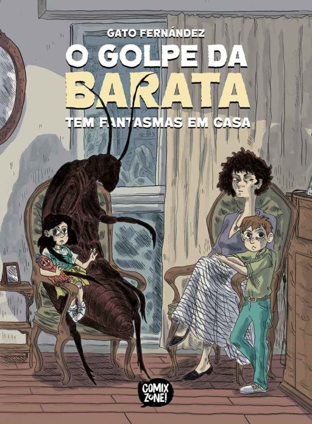 Capa da edição brasileira de "O Golpe da Barata", HQ de Gato Fernández.