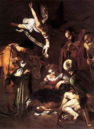 O quadro "Natividade com São Francisco e São Lourenço" (1609), pintura de Caravaggio, é uma referência mencionada por Ethel Cripps.
