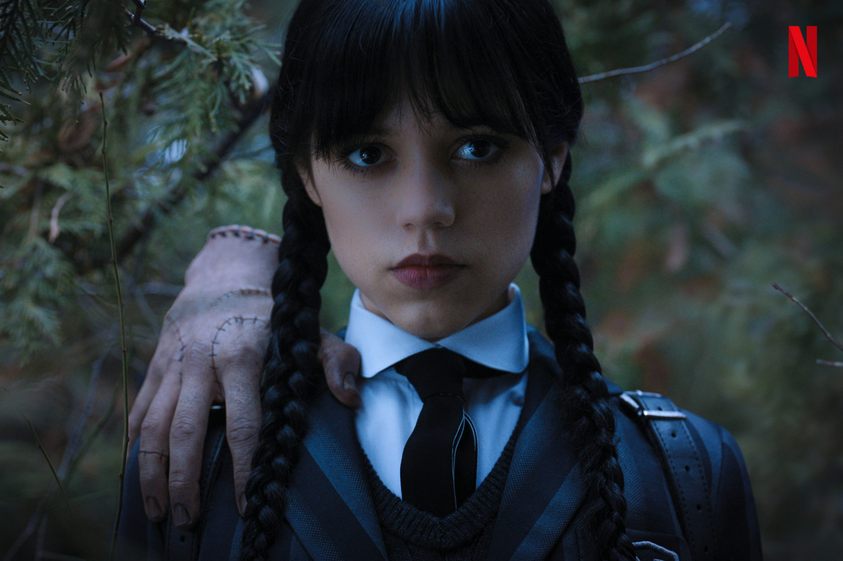 Jenna Ortega interpreta a Wandinha Addams na nova série da Netflix