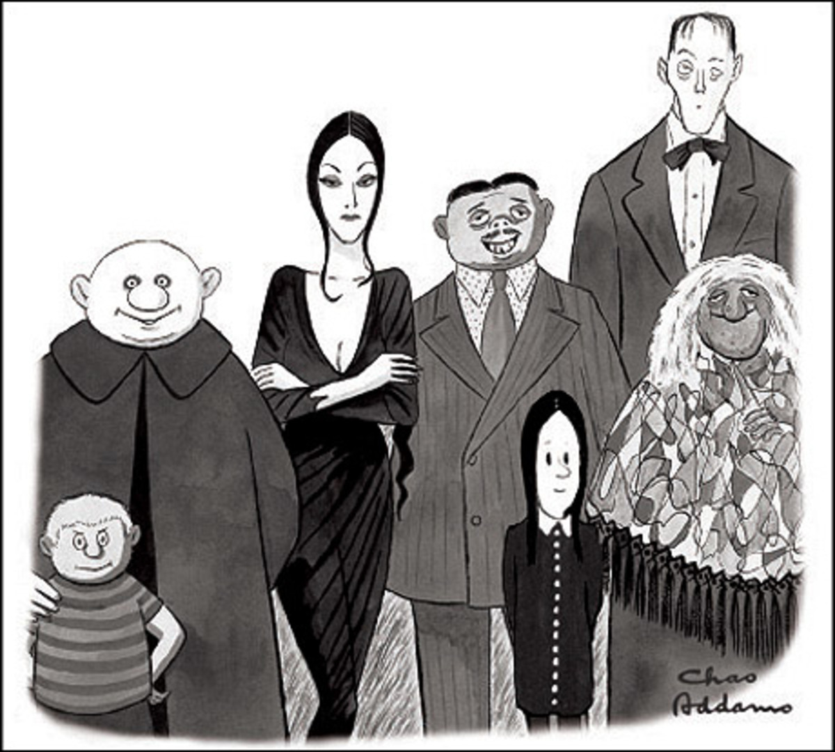 Os elementos da Família Addams