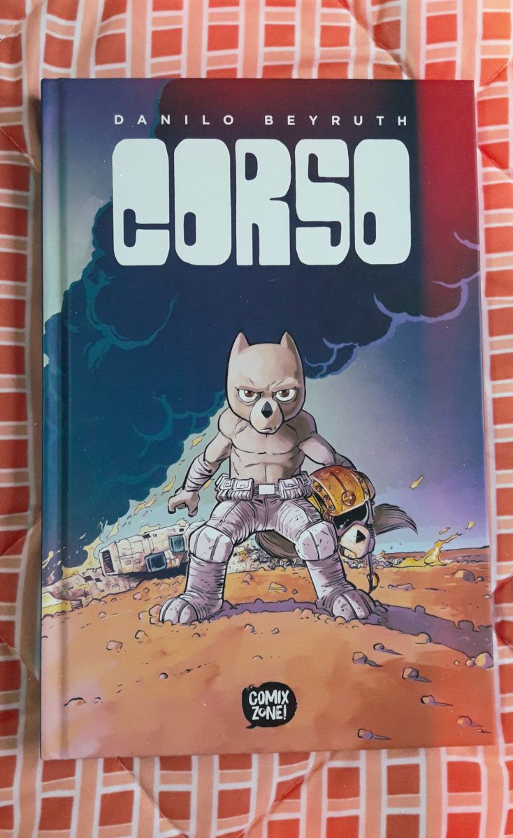 Capa do quadrinho "Corso", do quadrinista Danilo Beyruth. A obra entra na lista dos melhores quadrinhos de 2022. 