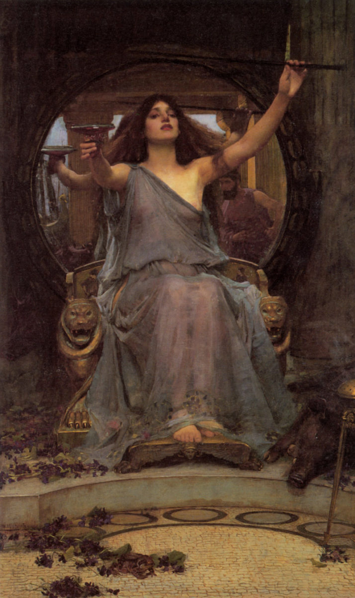 Pintura "Circe Oferece a Taça para Ulisses", do pintor John William Waterhouse.