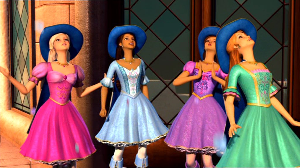 Cena de Barbie e as Três Mosqueteiras