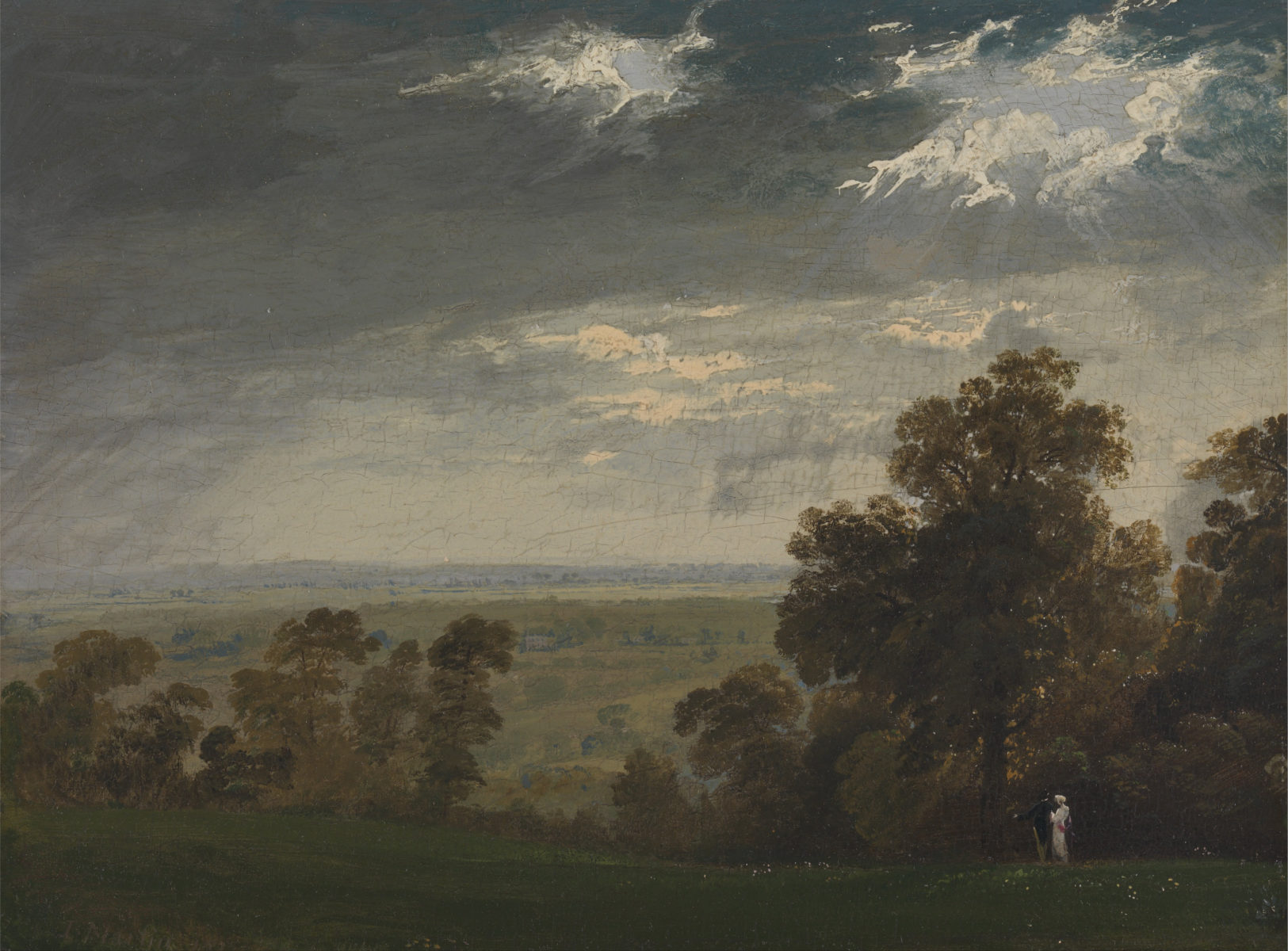 John Martin: Landscape, Possibly the Isle of Wight or Richmond Hill