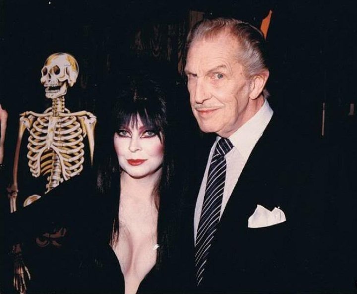 Elvira com Vincent Price