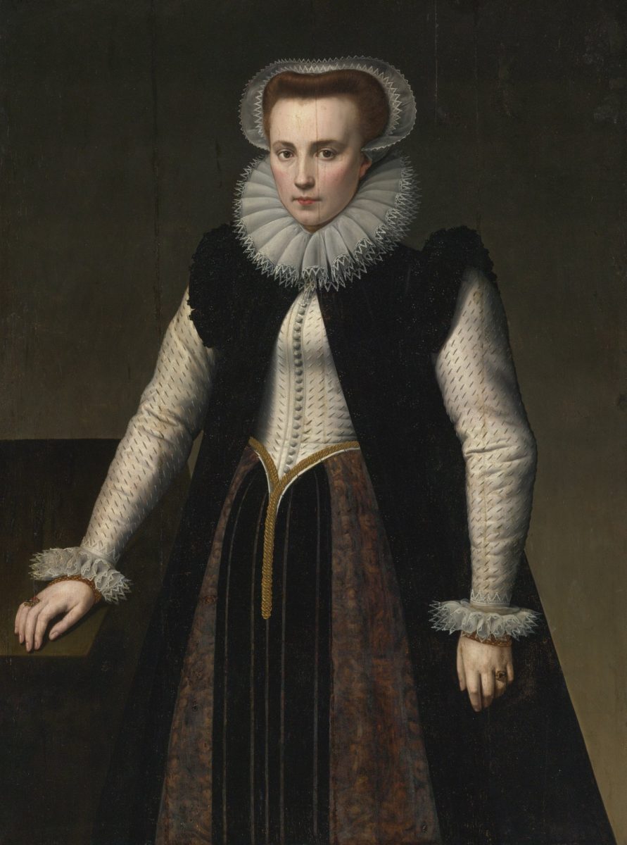 A Condessa Elizabeth Bathory pintada pelo artista holandês Anthonie Blocklandt van Montfoort nos anos 1500 