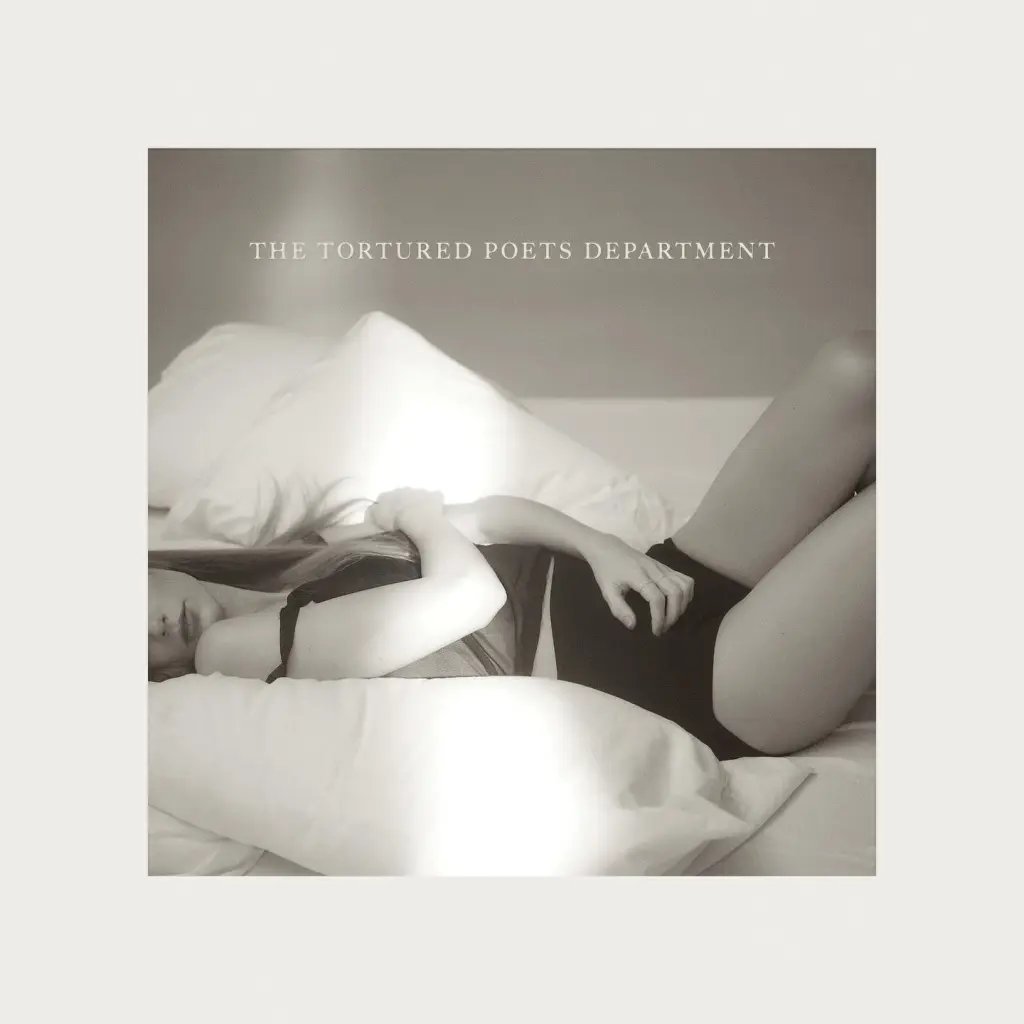 Capa de “The Tortured Poets Department”, novo álbum de Taylor Swift