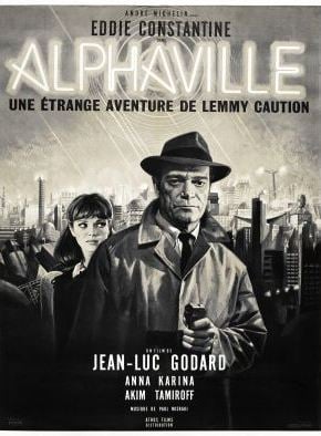Cartaz do filme Alphaville (1965) de Jean-Luc Godard