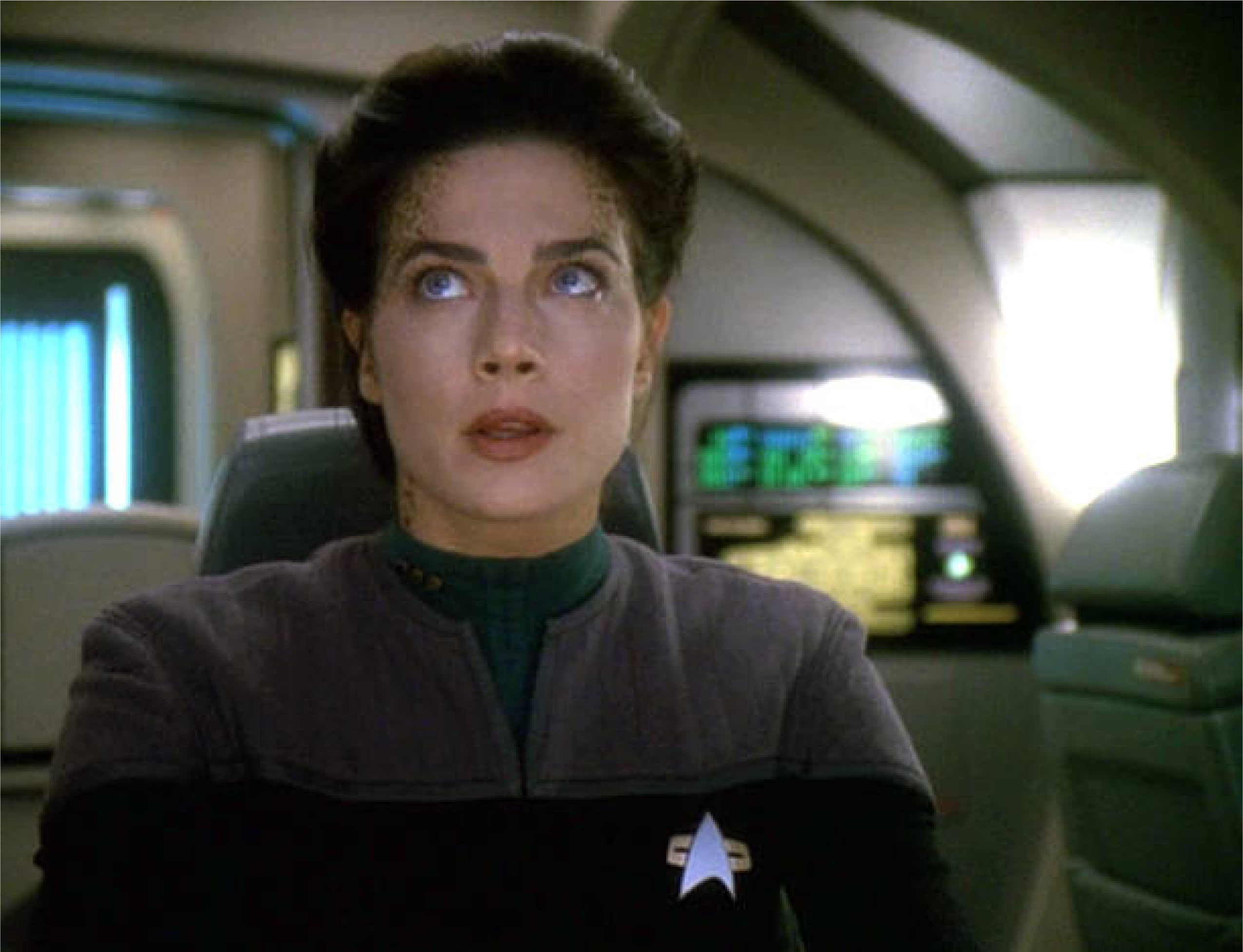 Terry Farrel como Jadzia Dax em Jornada nas Estrelas: Deep Space Nine