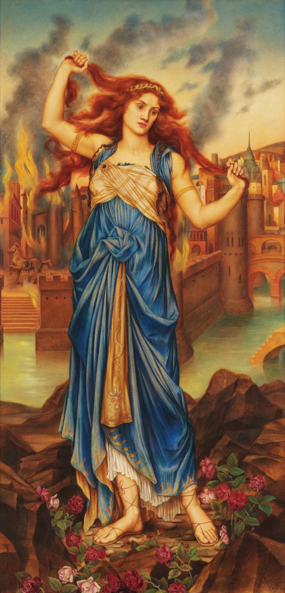 Cassandra pintada por Evelyn de Morgan